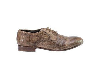 Handmade woman`s lace-up shoes in genuine leather 100% italian