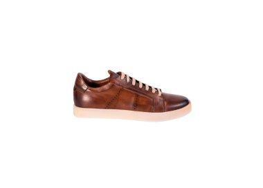 SNEAKERS STRINGATE DA UOMO IN PELLE