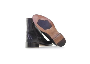 Handmade women's ankle boots in genuine  leather