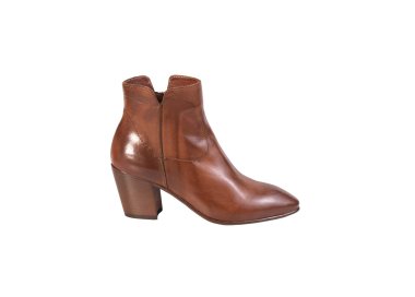 Handmade woman`ankle boots in genuine leather 100% italian