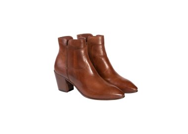 Handmade woman`ankle boots in genuine leather 100% italian