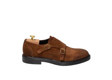 Handcrafted men`sdouble  bukle shoes in genuine leather