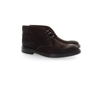 Handcrafted men's shoes in genuine suede leather double buckle