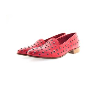Woman`s moccasins shoes in genuine leather 100% italian