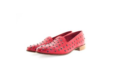 Woman`s moccasins shoes in genuine leather 100% italian