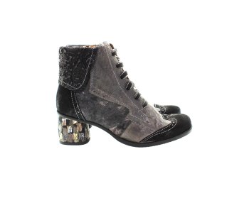 Handcrafted women`s ankle boots in soft genuine leather