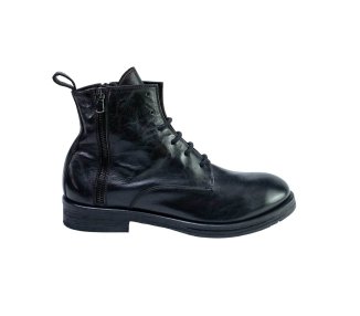 Men's leather ankle boots in genuine leather 100% italian