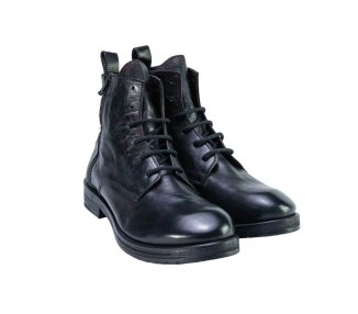 Men's leather ankle boots in genuine leather 100% italian
