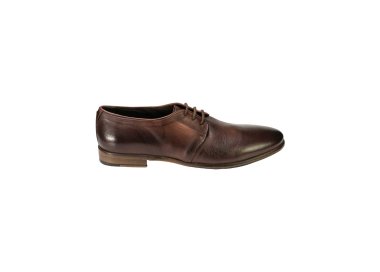 Handemade men`s lace-up shoes in genuine leather 100% italian