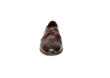 Handemade men`s lace-up shoes in genuine leather 100% italian