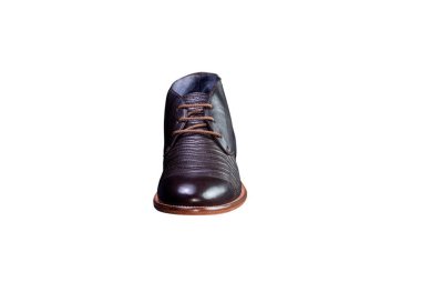 Handemade men`s ankle boots in genuine leather 100% italian