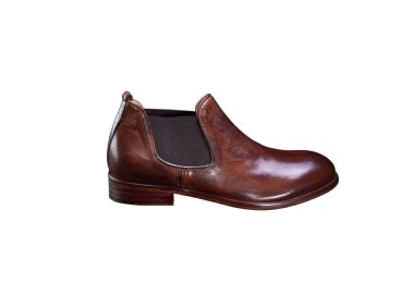 Handcrafted men`s ankle boots in genuine leather