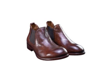 Handcrafted men`s ankle boots in genuine leather