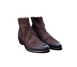 Handmade men's ankle boots in genuine leather 100% italian