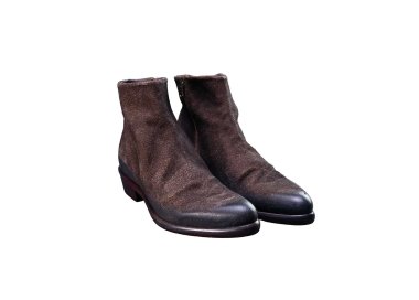 Handmade men's ankle boots in genuine leather 100% italian