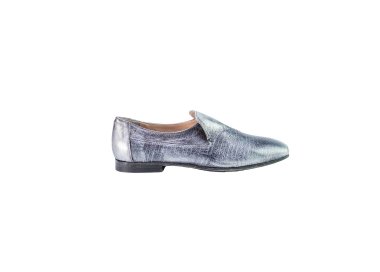 Handmade woman`s flat shoes in genuine leather