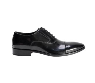 Elegant handmade men`s lace up in genuine calf leather 100% italian