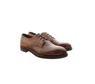Artisan laced-up shoes for men in genuine leather