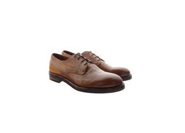 Artisan laced-up shoes for men in genuine leather