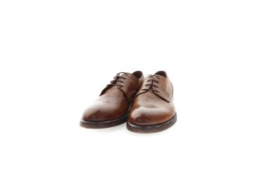 Artisan laced-up shoes for men in genuine leather