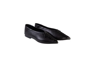 Hancrafted women`s ballerine in genuine calf leather