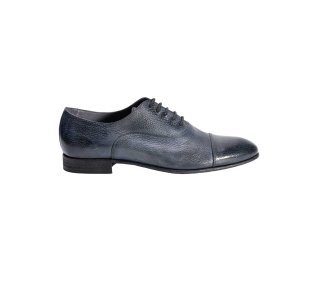 Men`s handmade lace-up in genuine calf leather 100% italian