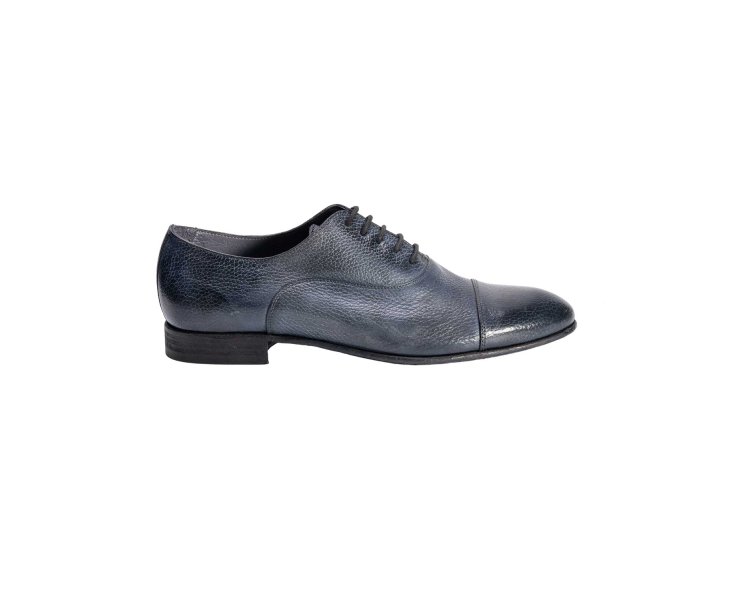 Men`s handmade lace-up in genuine calf leather 100% italian