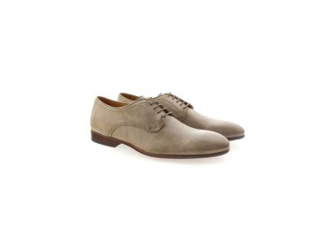 Artisan laced-up shoes for men in genuine leather