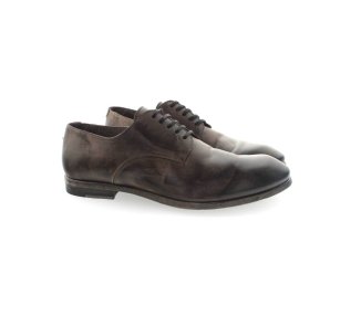 Handmade men`s lace-up shoes in genuine leather 100% italian