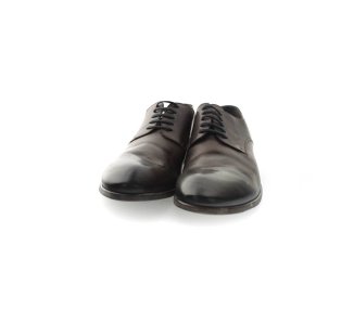 Handmade men`s lace-up shoes in genuine leather 100% italian