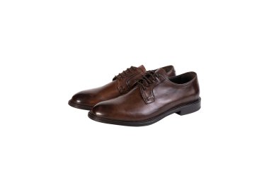 Handcrafted men`s lace-up shoes in genuine calf leather