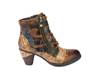 Handcrafted women`s ankle boots in genuine leather