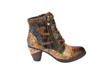 Handcrafted women`s ankle boots in genuine leather