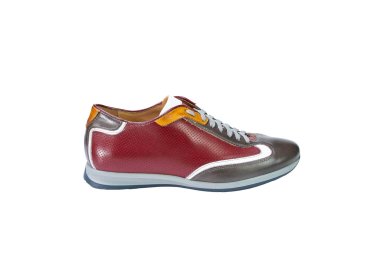 Handcrafted men`s sneakers in genuine leather