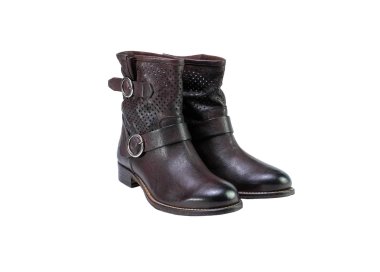 Handcrafted women`s ankle boots in genuine leather