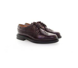Handmade men`s lace-up shoes in genuinel leather 100% italian