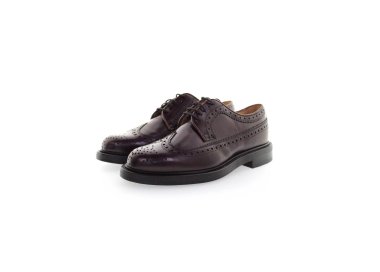 Handmade men`s lace-up shoes in genuinel leather 100% italian