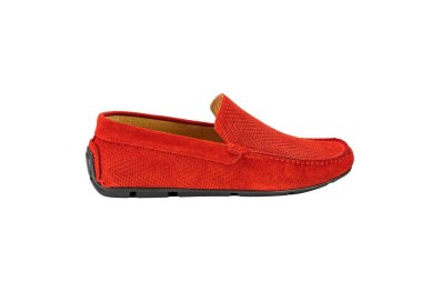 Men's slip-on loafers in suede leather