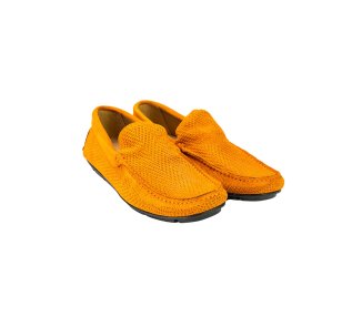 Men's slip-on loafers in suede leather