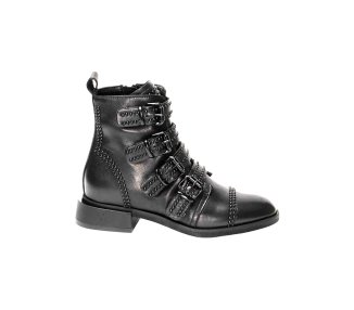Handcrafted women`s ankle boots in calf leather
