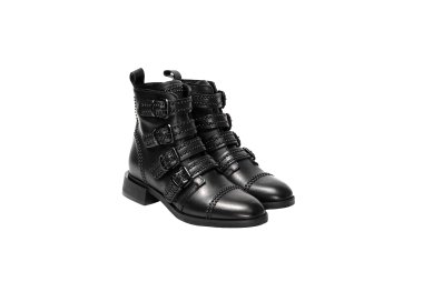 Handcrafted women`s ankle boots in calf leather