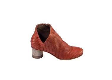 Handmade woman`s ankle boots in genuine leather