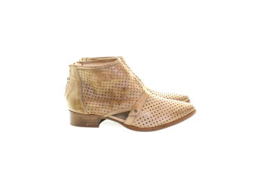 Handmade women ankle boots in genuine leather 100% italian