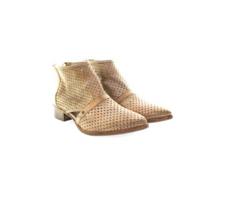 Handmade women ankle boots in genuine leather 100% italian