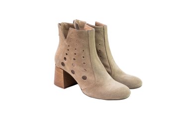 Handcrafted women`s ankle boots in genuine calf leather