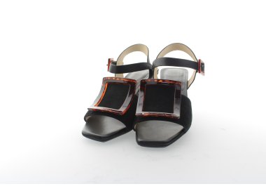 Handmade woman`s sandals in genuine leather