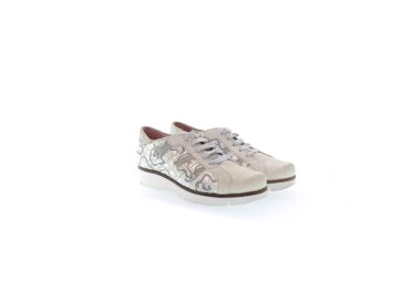 Handamde woman`s sneakers in genuine leather