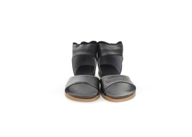 Handmade woman`s sandals in genuine leather