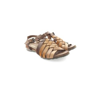 Handmade woman`s sandals in genuine leather