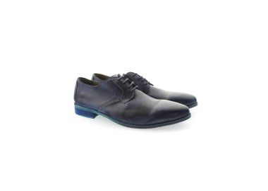 Handmade men`s lace-up shoes in genuine leather